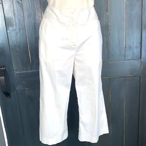 SANDRO White Capris Sz 8